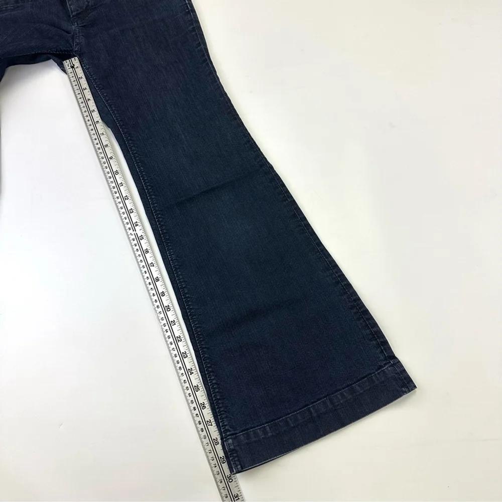 Banana Republic dark wash low rise flare jeans Size 6 wide leg